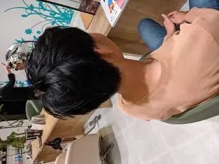 メンズ 浜田りほ Luxbe 博多バスターミナルのヘアスタイル