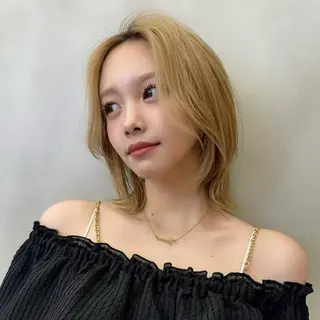 ミディアム カラー Lond luce心斎橋所属・🍀小川大輔🍀 ボブ/ブリーチ🥇のヘアスタイル