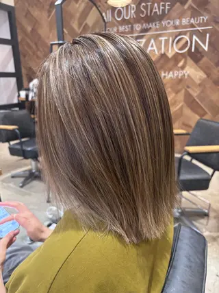 ショート カラー Lolonois三国店所属・新村 小夏のヘアスタイル