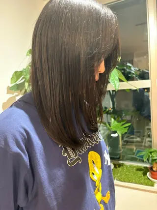 ミディアム カラー 檜山 知可子のヘアスタイル