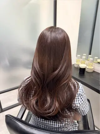 カラー ulu名古屋栄所属・落合しほ/韓国ヘア/ 髪質改善/縮毛矯正のヘアスタイル