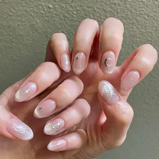 ネイル By moonネイル 🌷ワンホン/韓国風のネイルデザイン