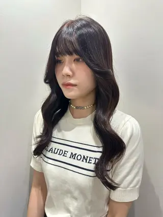 ロング カラー 🍓韓国ヘア レイヤ ーカット🍓笠原 葵のヘアスタイル