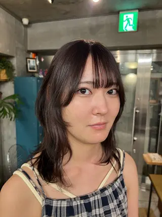 ミディアム 土田かほ/本日🈳 透明感カラー🍃のヘアスタイル