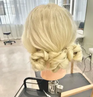 ヘアアレンジ rina／ベージュ ワンホン/韓国ヘアのヘアスタイル