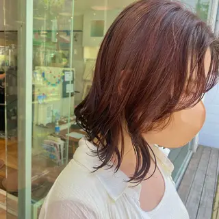ミディアム カラー rikako ✩ 大宮hips.*のヘアスタイル