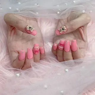 ネイル パーツ全部¥110 サロンミミのネイルデザイン