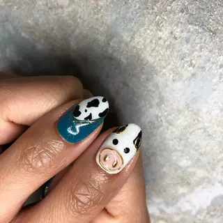 ロング カラー ヘアアレンジ キッズ ネイル マツエク・マツパ 福田 加奈のネイルデザイン