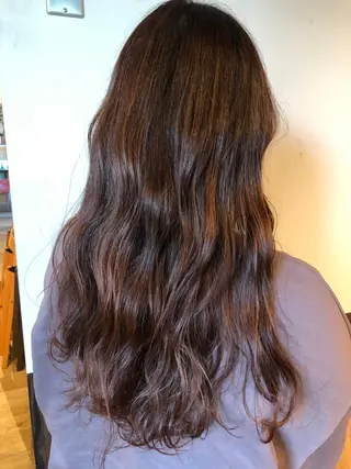 ロング カラー 韓国ヘア/レイヤー/ 暖色カラー/ Aiのヘアスタイル