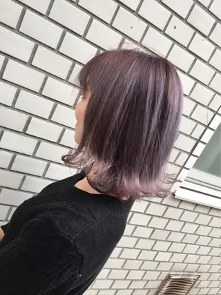 ミディアム カラー 地毛風ストレート ⚡️下ノ村柊斗⚡️のヘアスタイル