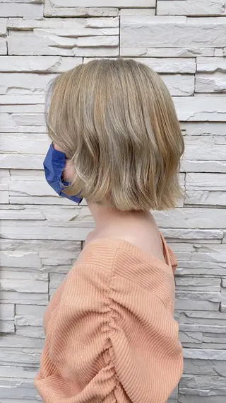 ミディアム カラー 透明感カラーブリーチ 🌼シゲモトアヤ🌼のヘアスタイル