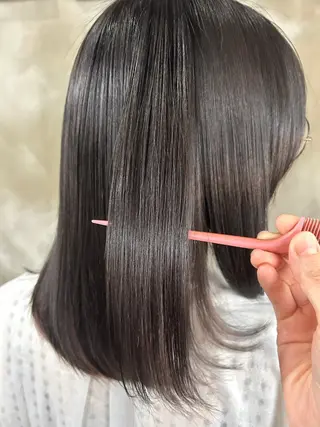 ミディアム enne hair&organic所属・🌟髪質改善メテオ カラーenne🫧のヘアスタイル