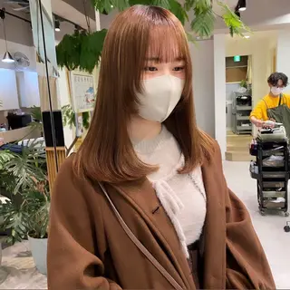 ミディアム omocha umiのヘアスタイル