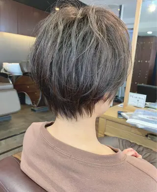 ショート 縮毛矯正/ショート/ レイヤー/畑中正敏のヘアスタイル