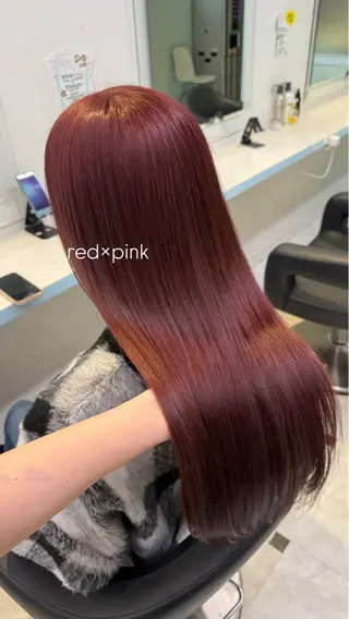 カラー 🍒♡艶髪暖色カラー saaya♡🍒のヘアスタイル