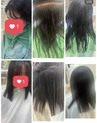ミディアム タカハシ リナのヘアスタイル