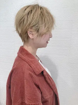 ショート カラー ショート/ボブ/ 白髪ぼかし/しんやのヘアスタイル