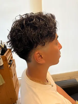 パーマ メンズ メンズ特化/パーマ/ フェードWATARUのヘアスタイル