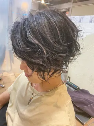 メンズ ショートカット パーマ石井のヘアスタイル