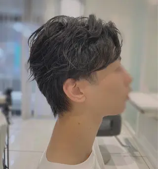 メンズ センターパート 川島爽楽のヘアスタイル