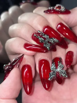 ネイル NES NAIL所属・さゆり￤推しキャラ ￤ロングネイル🩷のネイルデザイン