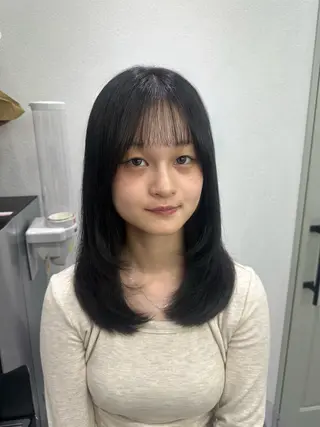 セミロング カラー 🪞個室サロン/韓国 艶髪/keito🪞のヘアスタイル