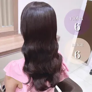 ロング 縮毛矯正/髪質改善 継続する美髪のヘアスタイル