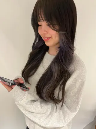 ロング 頭皮につけないカラー /白髪ぼかし/実加永のヘアスタイル
