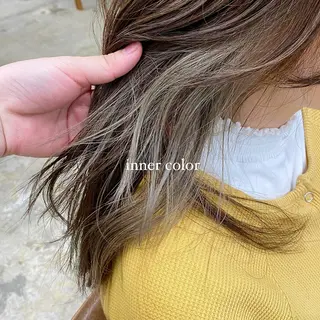 セミロング 茜璃/ブリーチカラー /レイヤーカットのヘアスタイル