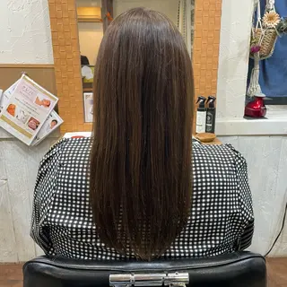 ロング カラー パーマ 梶田 楓子のマツエク・マツパデザイン