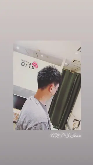 ショート メンズ ハイライト/インナー /ブリーチ/レイヤーのヘアスタイル