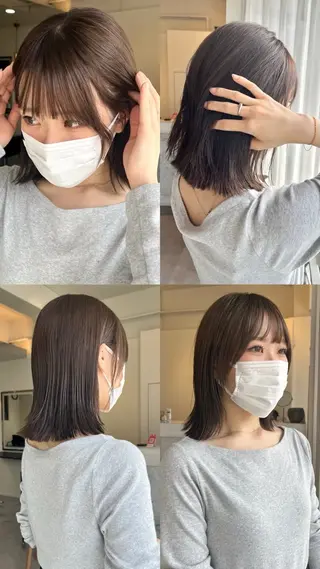 ミディアム カラー yuki／ Cielのヘアスタイル