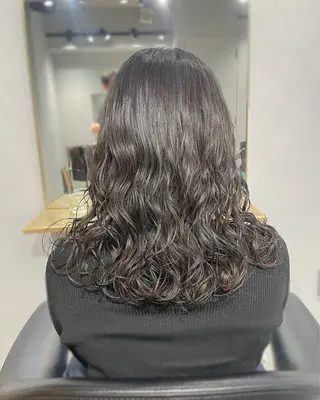 セミロング パーマ 【arc】Ruri コテ巻き風パーマのヘアスタイル