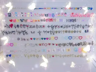 ネイル パーツ全部¥110 サロンミミのネイルデザイン