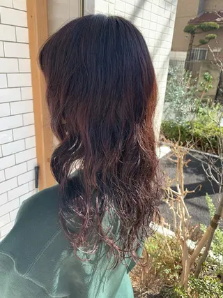 ロング カラー パーマ ショート🌼パーマ 本間正子のヘアスタイル