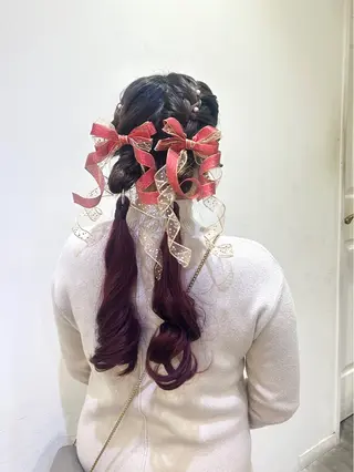 ヘアアレンジ 🎀透明感カラー🎀 ヘアメ／mikotoのヘアスタイル