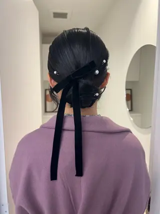 ヘアアレンジ アレンジ/ブラウン カラー HARU🕯のヘアスタイル