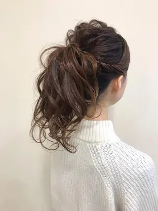 ロング ヘアアレンジ 沢田 瞳のヘアスタイル