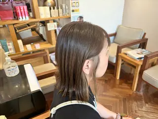 ミディアム カラー 秋山知穂🌸縮毛矯正 ショートお任せ🌸のヘアスタイル