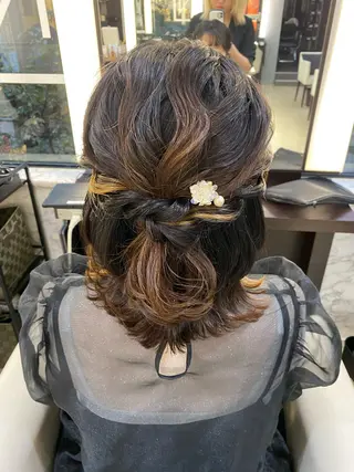 ミディアム ヘアアレンジ 石垣廣乃 /Hironoのヘアスタイル