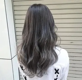 ロング カラー パーマ 🌈髪質改善💕 縮毛矯正✨青木まで✨のヘアスタイル