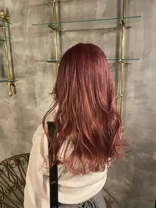 セミロング カラー 🦋透明感カラー /ケアブリーチ🦋のヘアスタイル