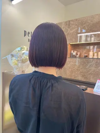 ミディアム カラー イヤリングカラー特化 🎀於曽能実夢のヘアスタイル