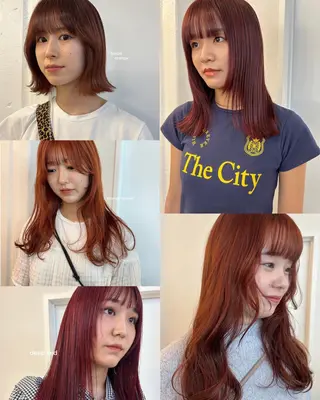 セミロング レイヤーカット/ 透明感カラーmikuのヘアスタイル