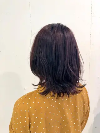 ミディアム カラー パーマ ヘアアレンジ 【ツヤ髪美容師】 ツダケイスケのヘアスタイル