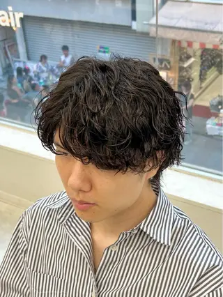 ミディアム パーマ メンズ 🏁メンズパーマ/ RYOYAのヘアスタイル