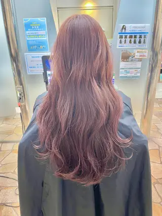 セミロング カラー ハットリ /北習志野のヘアスタイル