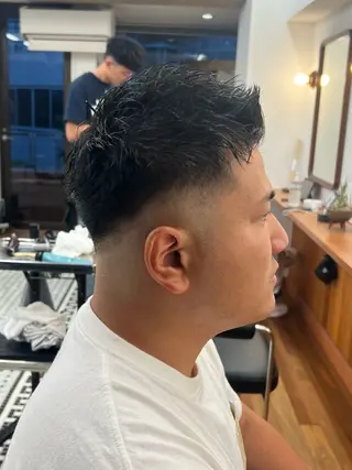 ショート メンズ メンズカット✂️ スキンフェード伊藤陸のヘアスタイル
