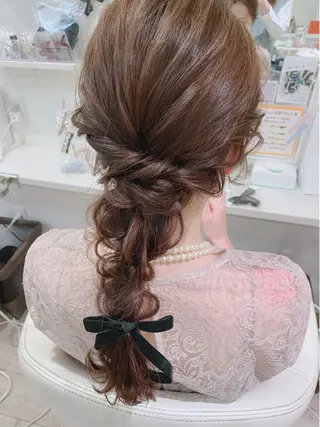 ロング ヘアアレンジ セットサロン      ラフテル所属・大阪/ヘアアレンジ /似合わせset💐のヘアスタイル