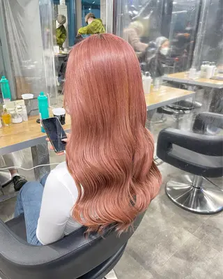 ロング カラー 赤み消しカラー 🍀JUNKIのヘアスタイル